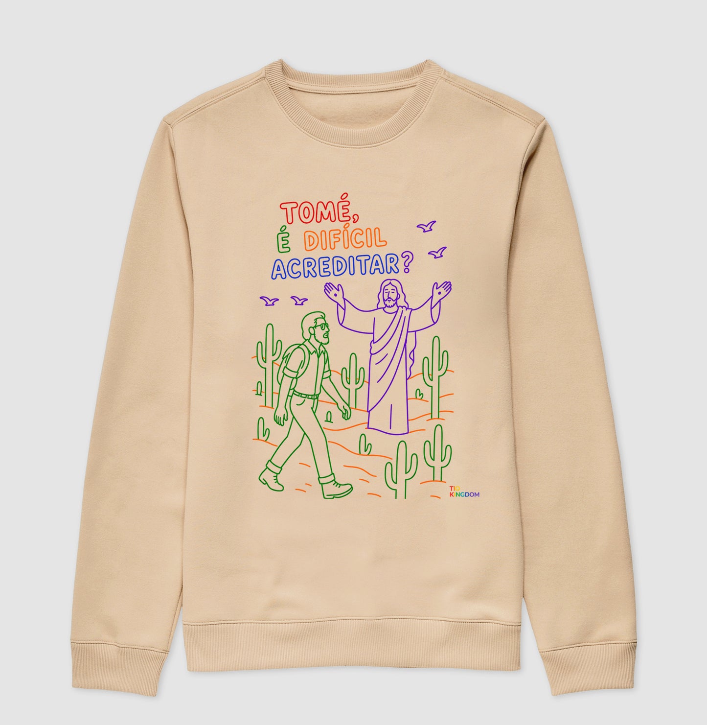 BLUSA GOSPEL TOMÉ E JESUS KINGDOM VIBES