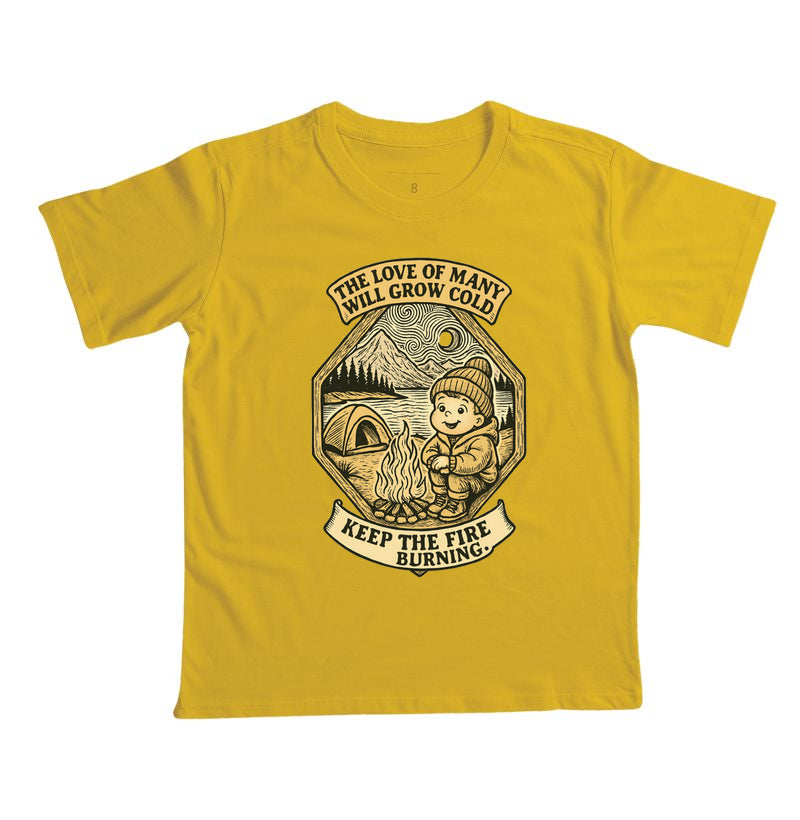 CAMISETA INFANTIL KEEP THE FIRE BURNING