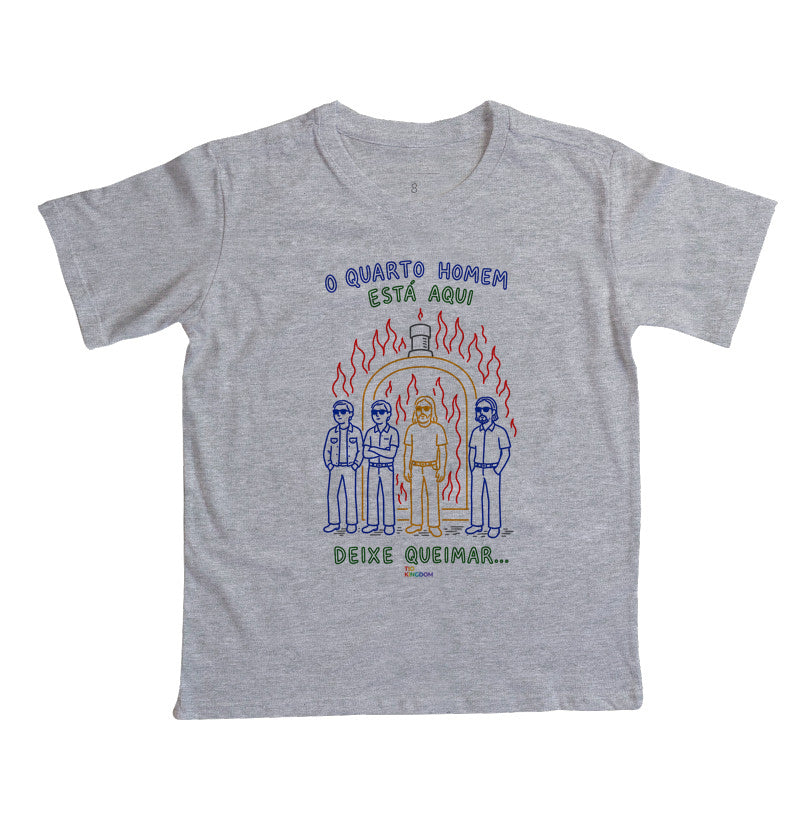 CAMISETA INFANTIL GOSPEL DEIXE QUEIMAR KINGDOM VIBES