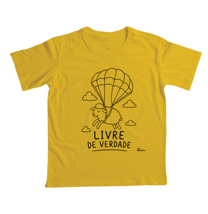 CAMISETA INFANTIL GOSPEL LIVRE DE VERDADE
