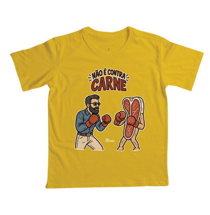 Camiseta Gospel Infantil Retro Éfesios 6 Contra Carne