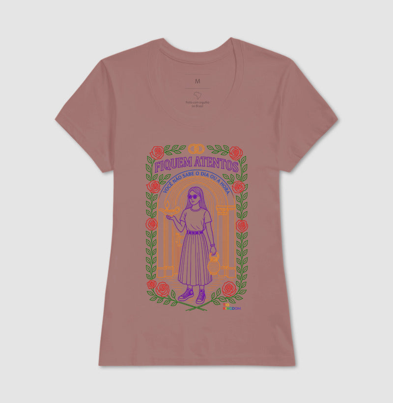 CAMISETA GOSPEL ADULTO FIQUEM ATENTOS KINGDOM VIBES
