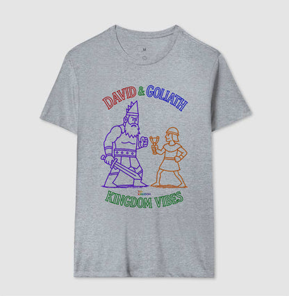 CAMISETA GOSPEL ADULTO DAVID AND GOLIATH KINGDOM VIBES