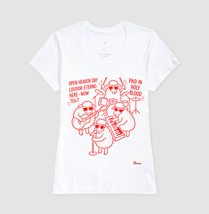 Camiseta Cristã Open Heaven - Louvor Eterno | Moda Gospel Streetwear
