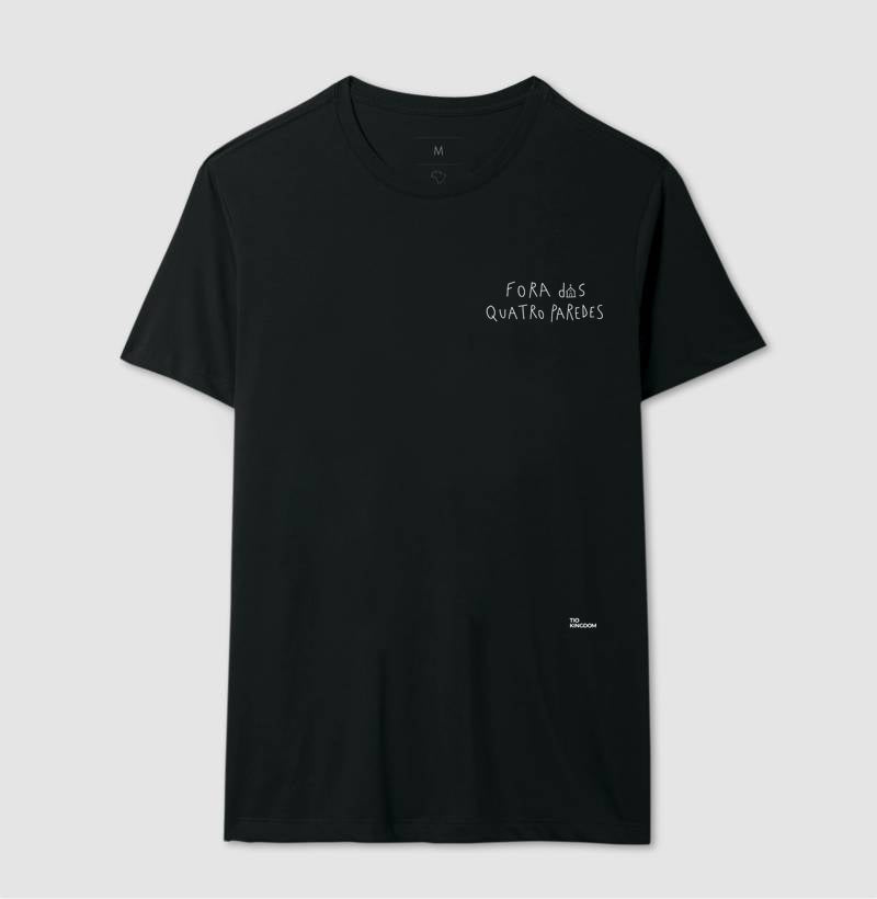 Camiseta Clássica Minimalista Fora das 4 Paredes