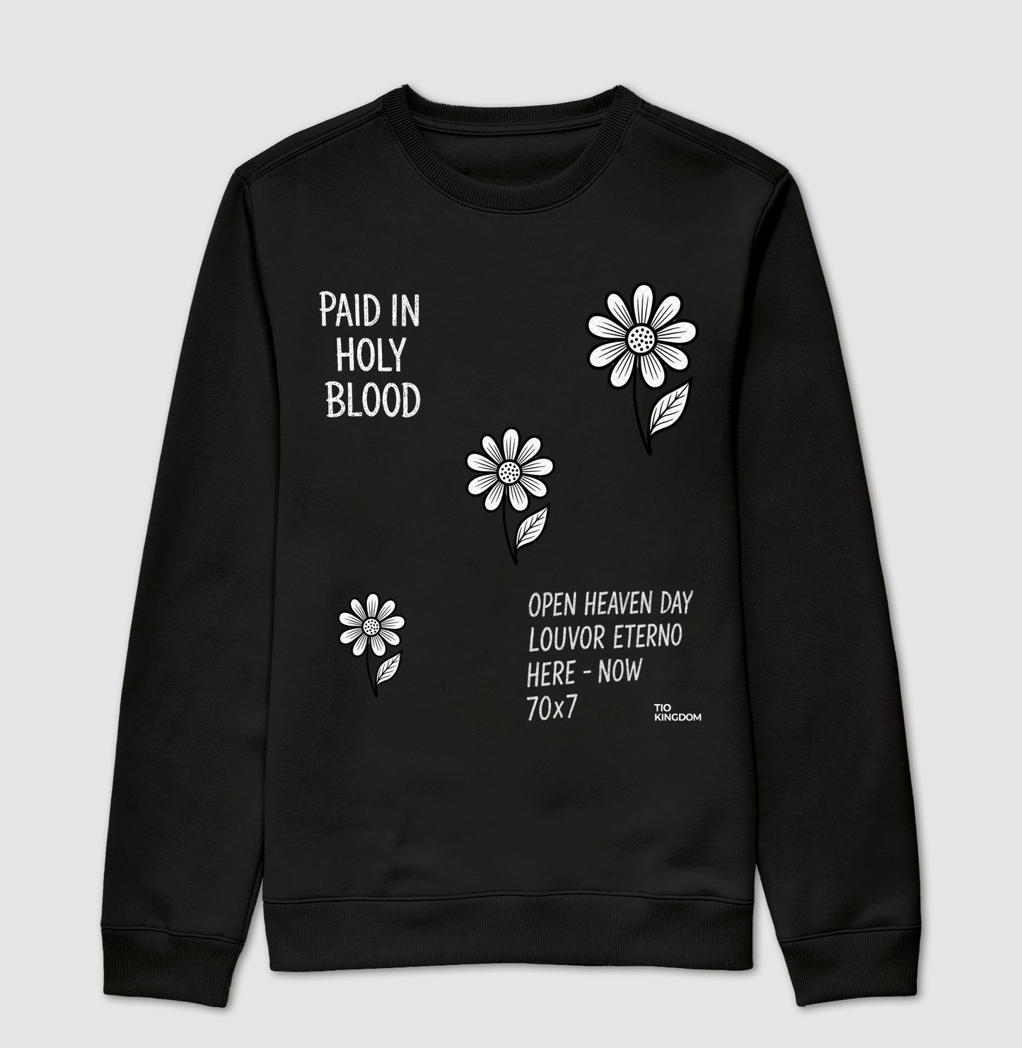 Moletom Cristão Paid in Holy Blood - Fé e Estilo