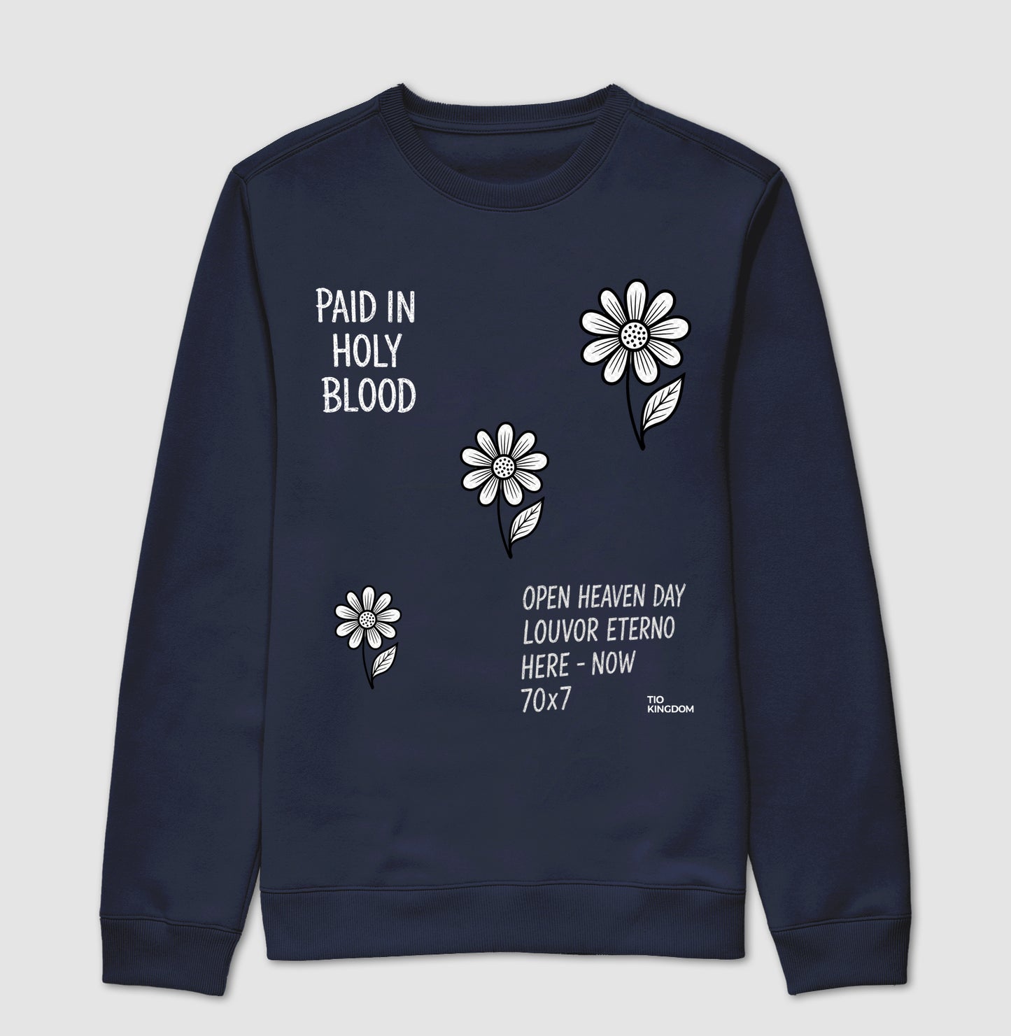 Moletom Cristão Paid in Holy Blood - Fé e Estilo