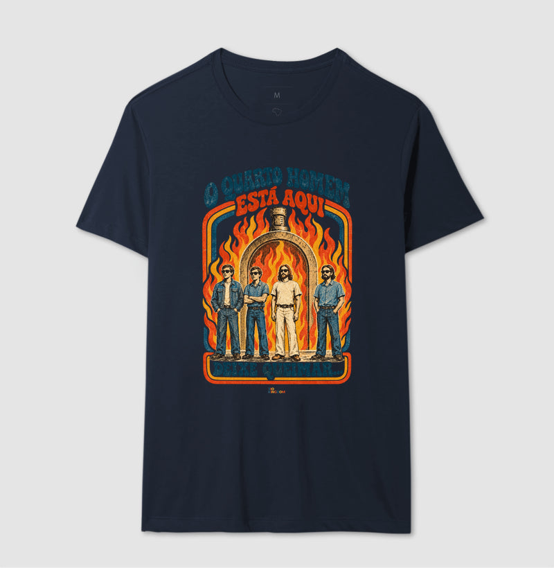 Camiseta Vintage O Quarto Homem - Fornalha