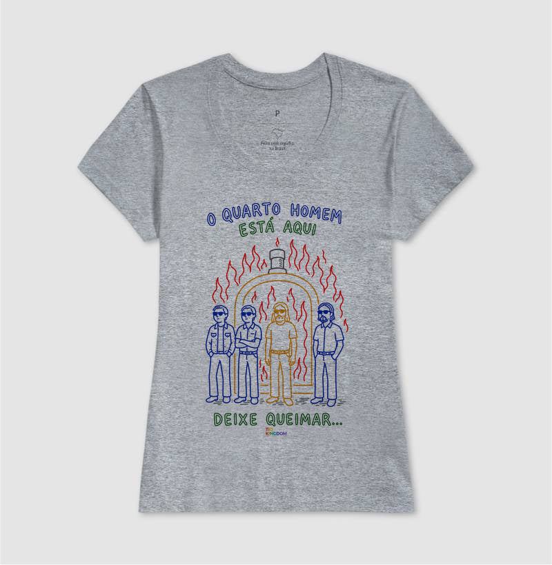 CAMISETA GOSPEL ADULTO DEIXE QUEIMAR KINGDOM VIBES