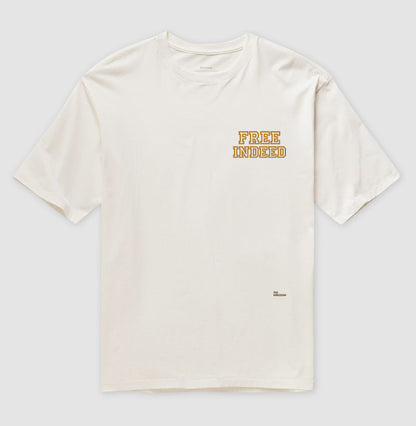 Camiseta Oversized Minimalista Free Indeed Gospel
