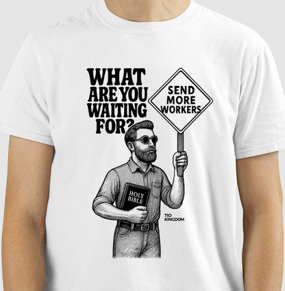 CAMISETA GOSPEL SEND MORE WORKERS
