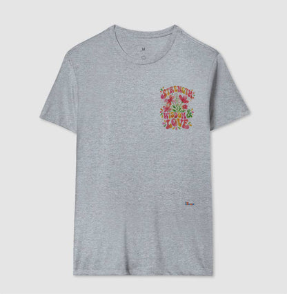 Camiseta Girls Strength, Wisdom & Love – Coleção Aquarela Tio Kingdom