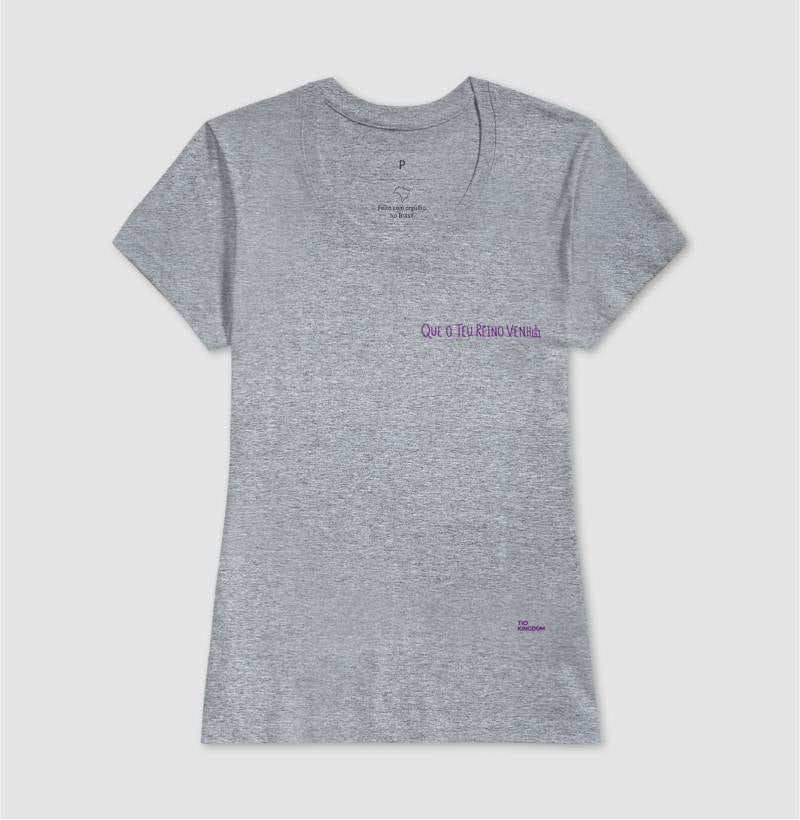 Camiseta Teu Reino Venha - Minimalista