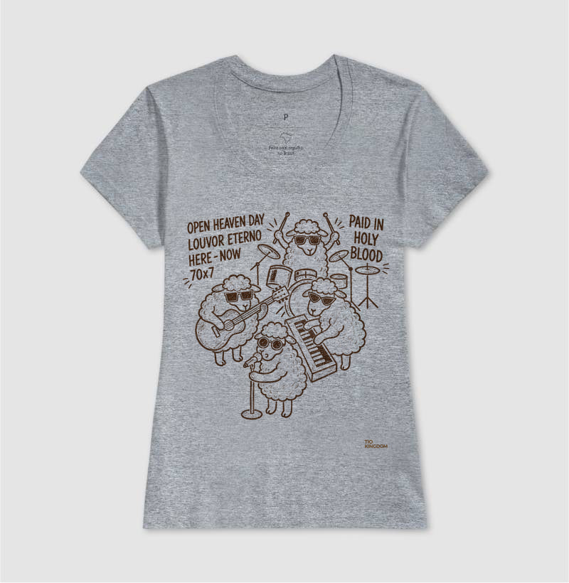 Camiseta Cristã Open Heaven - Louvor Eterno | Moda Gospel Streetwear