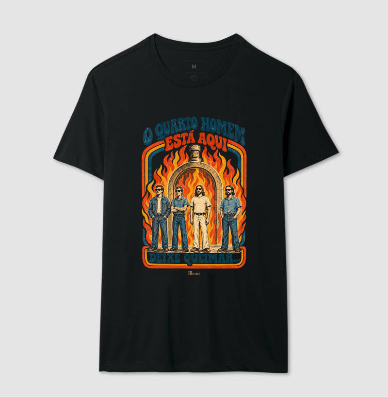 Camiseta Vintage O Quarto Homem - Fornalha
