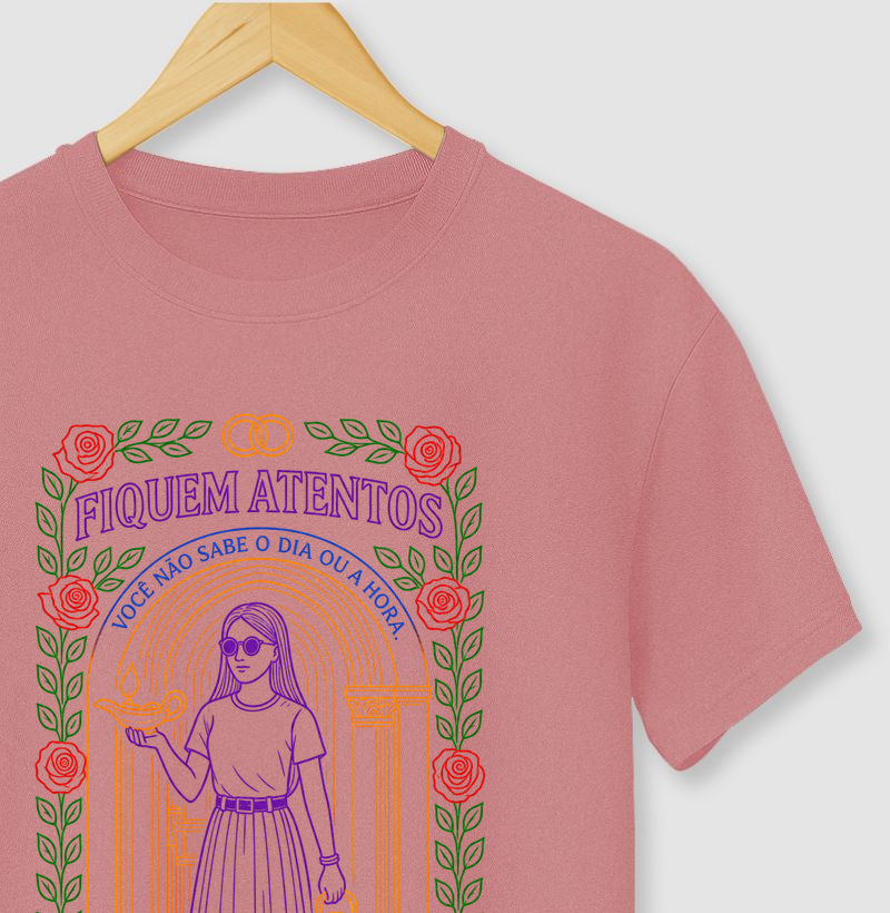 CAMISETA GOSPEL ADULTO FIQUEM ATENTOS KINGDOM VIBES