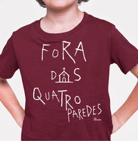 Camiseta Infantil Fora das Quatro Paredes Gospel Streetwear