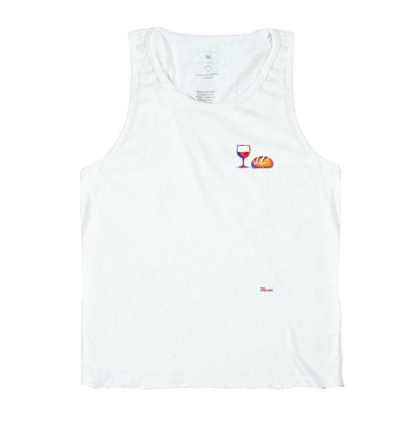Camiseta Regata Pão e Vinho – Coleção Aquarela Tio Kingdom