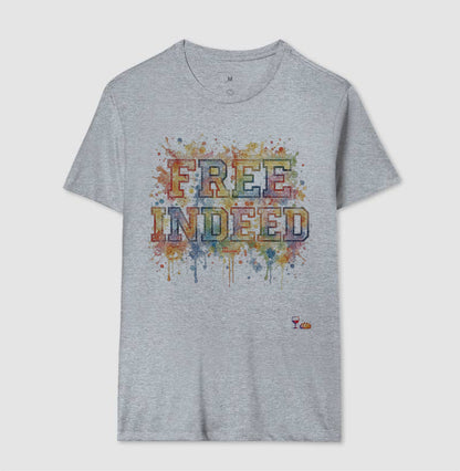 Camiseta Free Indeed Aquarela
