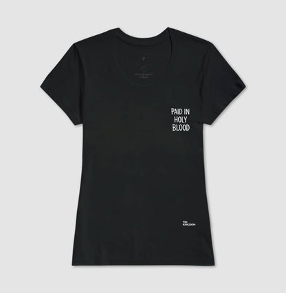 CAMISETA GOSPEL CRISTÃ PAID IN HOLY BLOOD