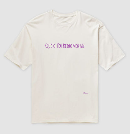 Oversized Teu Reino Venha - Minimalista