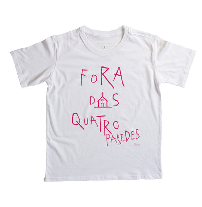 Camiseta Infantil Fora das Quatro Paredes Gospel Streetwear