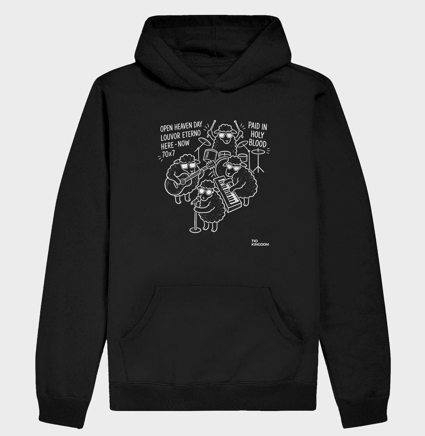 Blusa Moletom Gospel Com Capuz Louvor Eterno Open Heaven