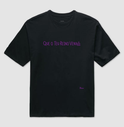 Oversized Teu Reino Venha - Minimalista