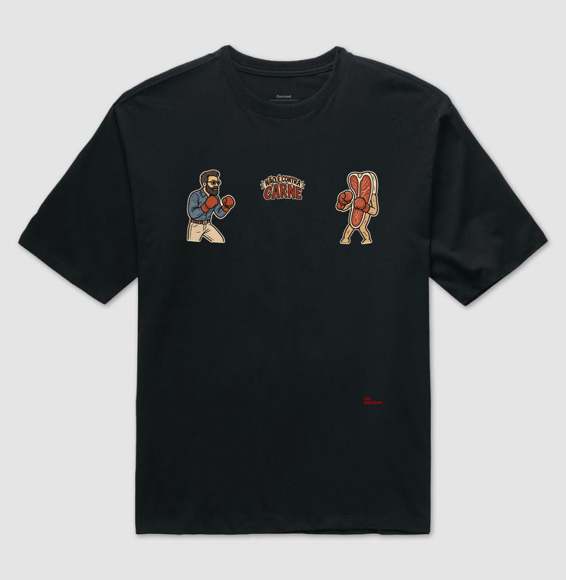 Oversized Cristã Retro Style Efésios 6 Contra Carne