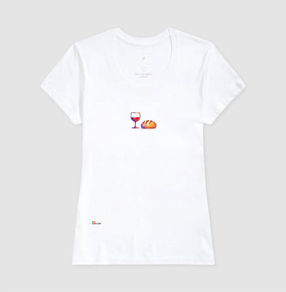 Camiseta Pão e Vinho Aquarela – Tio Kingdom