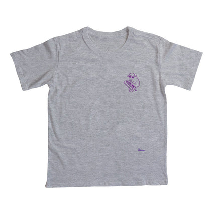 Camiseta Infantil Cristã The Peaceful Pianist Minimalista