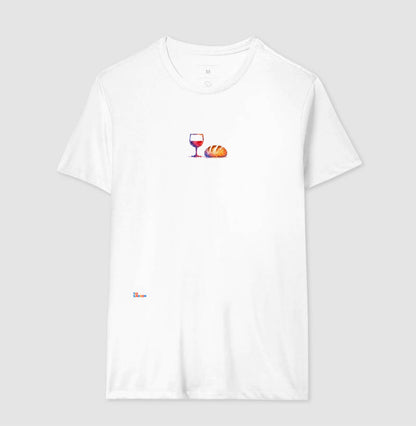 Camiseta Pão e Vinho Aquarela – Tio Kingdom
