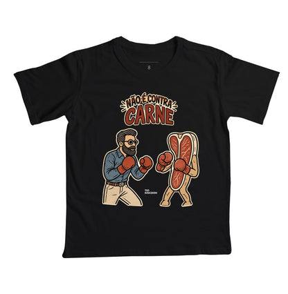 Camiseta Gospel Infantil Retro Éfesios 6 Contra Carne
