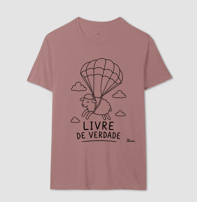 CAMISETA GOSPEL LIVRE DE VERDADE