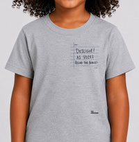 Camiseta Infantil Desligue as Vozes Pocket Style