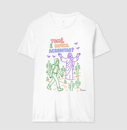 CAMISETA GOSPEL ADULTO TOMÉ E JESUS KINGDOM VIBES