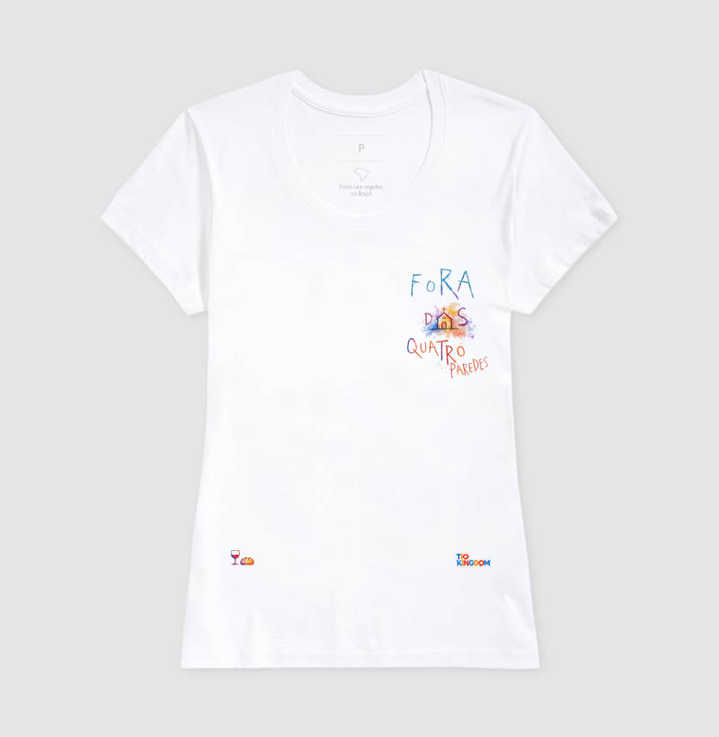Camiseta Fora das Quatro Paredes – Coleção Aquarela Tio Kingdom