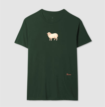 CAMISETA MINIMALISTA OVELHA PASTEL