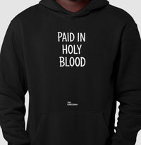 MOLETOM COM CAPUZ GOSPEL CRISTÃ PAID IN HOLY BLOOD