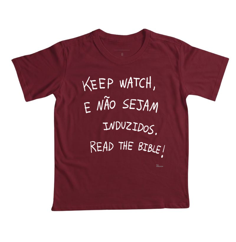 Camiseta Infantil Keep Watch Streetwear Gospel