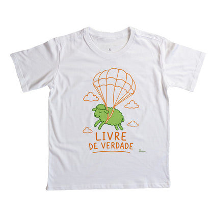 CAMISETA INFANTIL GOSPEL LIVRE DE VERDADE