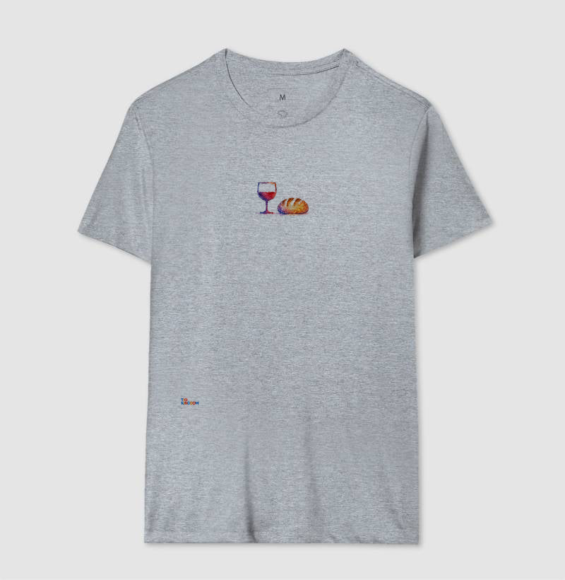 Camiseta Pão e Vinho Aquarela – Tio Kingdom