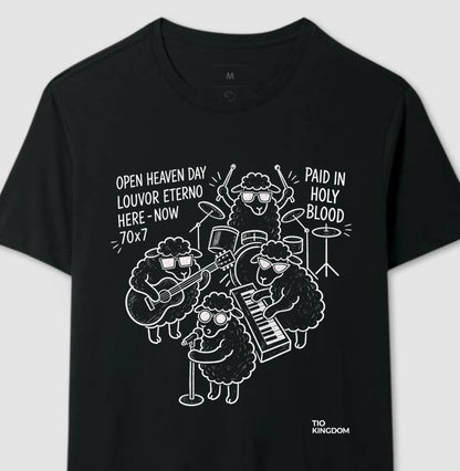 Camiseta Cristã Open Heaven - Louvor Eterno | Moda Gospel Streetwear