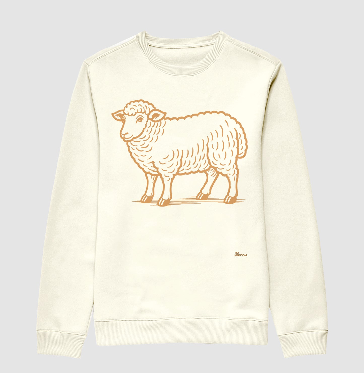 BLUSA GOSPEL CORDEIRO DE DEUS EM MARROM