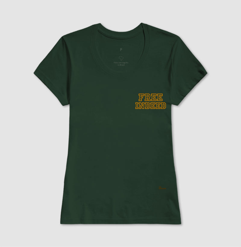 Camiseta Minimalista Free Indeed Gospel