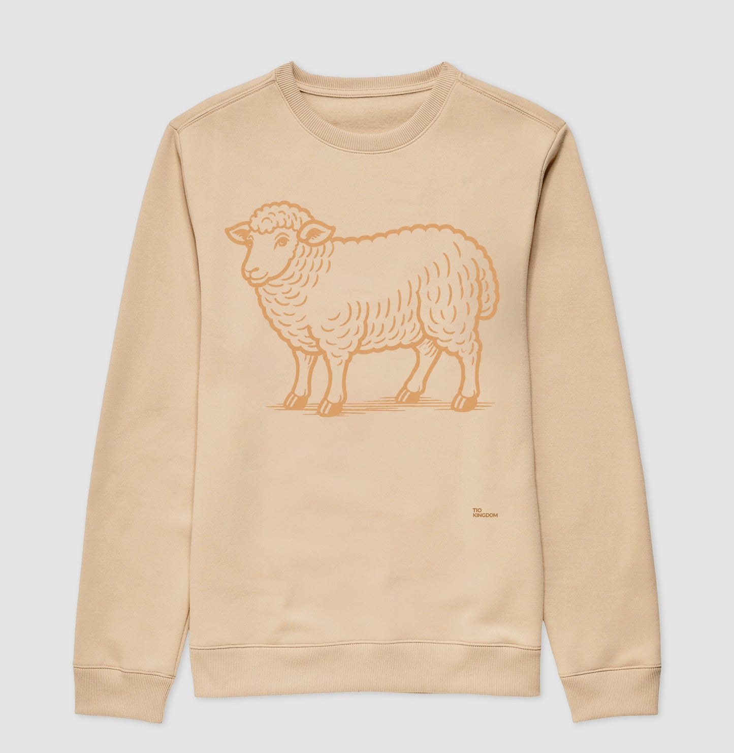 BLUSA GOSPEL CORDEIRO DE DEUS EM MARROM