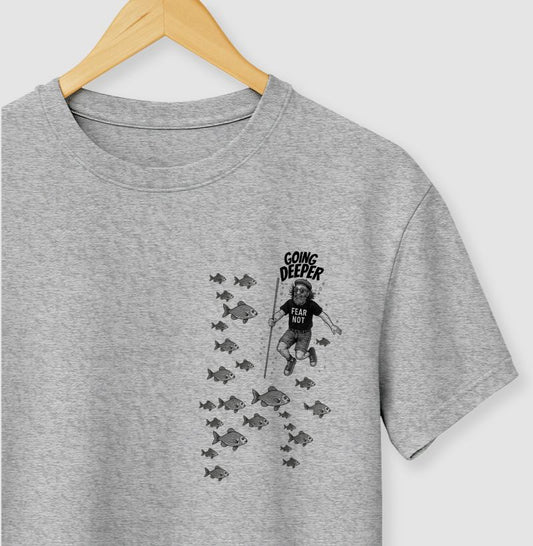 Camiseta Cristã Minimalista Going Deeper