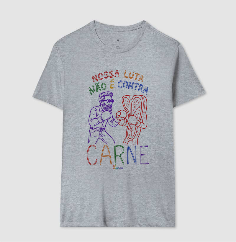 CAMISETA GOSPEL ADULTO CONTRA CARNE KINGDOM VIBES