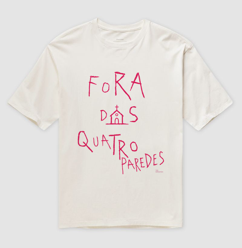 Oversized Fora Das Quatro Paredes Gospel Streetwear