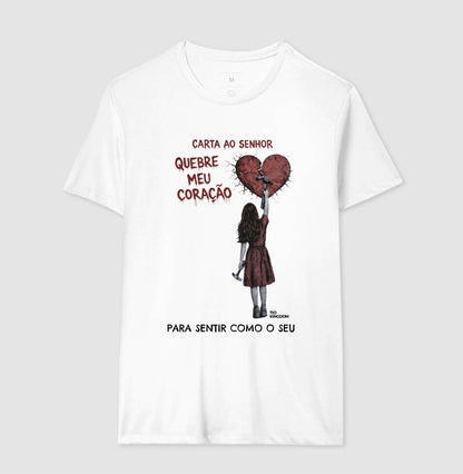 CAMISETA GOSPEL CARTA AO SENHOR - CORAÇÃO QUEBRADO